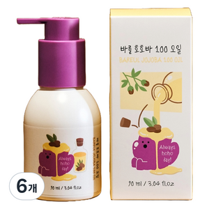 폴레드 유아용 바를 호호바 100 오일, 6개, 90ml