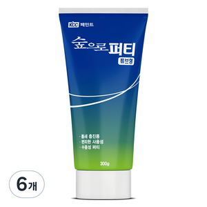KCC숲으로 퍼티 튜브형 300g, 6개