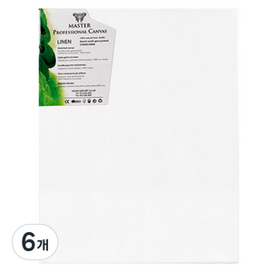 마스터 전문가용 4중젯소 아사캔버스 F형 620g, 6개, 5호