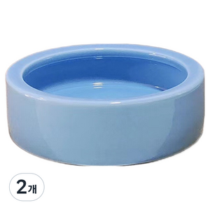 벨라픽 깔끔한 새먹이통 10 x 3 cm, 블루, 2개
