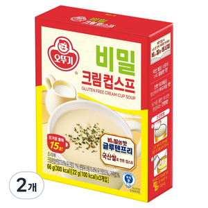 오뚜기 비밀 크림컵스프 3개입, 66g, 2개