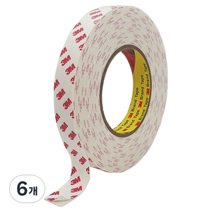 쓰리엠 폼 두꺼운 흰색 양면테이프 20mm x 10m, 6개