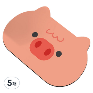 피어니스트 캐릭터 규조토 발매트 50 x 80 cm, 04 핑크돼지, 5개