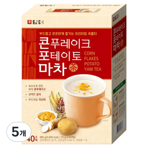 담터 콘푸레이크 포테이토 마차, 22g, 40개입, 5개