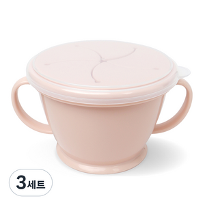 투데코 흘림방지 스낵컵, 핑크, 3세트