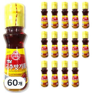 오뚜기옛날 고추맛 기름, 80ml, 60개