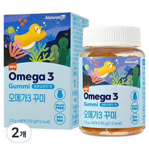 네추럴라이즈 오메가3 꾸미, 60정, 2개