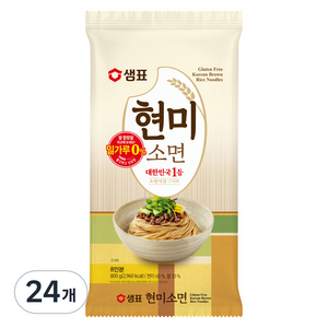 샘표국시 현미소면, 800g, 24개