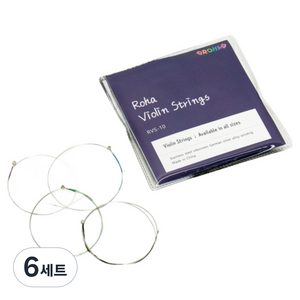 로하 입문용 연습용 바이올린 현 세트, 6세트, RVS-10