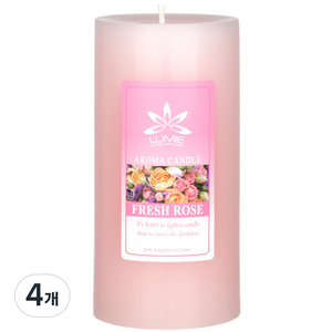 르미에 필라 캔들 특대, 프레쉬로즈, 600g, 4개