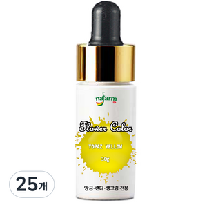 내팜 플라워 아이싱칼라, 30g, 25개