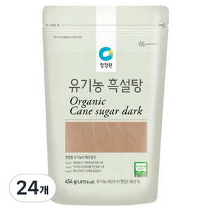 청정원 유기농 흑설탕, 454g, 24개