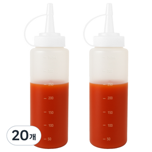 리빙메이커 BPA FREE 잘라쓰는 입구 넓은 식품용기 말랑타입 소스통, 360ml, 20개