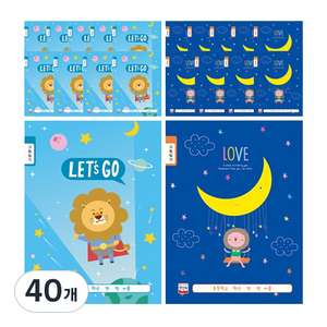 영아트 초등 그림일기장 블루, 랜덤 발송, 40개
