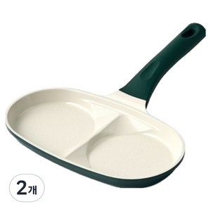 모던하우스 인덕션 겸용 라포레 항균 세라믹코팅 2구 에그팬, 2개, 23cm
