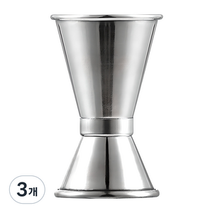 칼딘 홈 텐딩 칵테일 지거 15 30ml 양면형, 실버, 3개