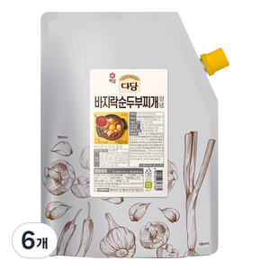 다담 바지락 순두부 찌개 양념, 2kg, 6개