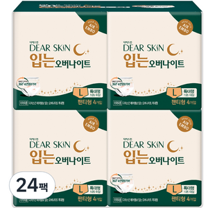 디어스킨 에어엠보 입는 오버나이트, 특대형, 4개입, 24개