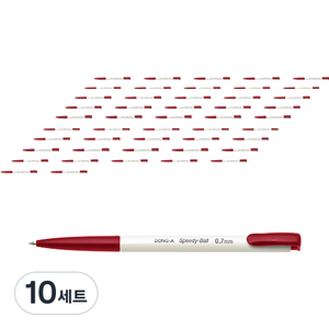 동아 스피디볼 24p 세트 0.7mm, Red, 10세트