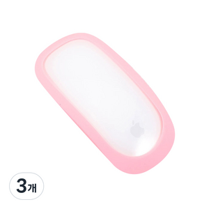 비쉐르 애플 무선마우스 실리콘 케이스 핑크, 3개
