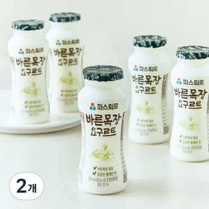 파스퇴르 바른목장 요구르트, 100ml, 5개입, 2개