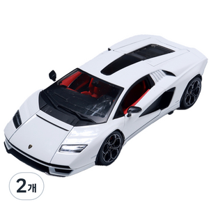 브라고 1:24 람보르기니 카운타크 LPI 800-4, 화이트, 2개