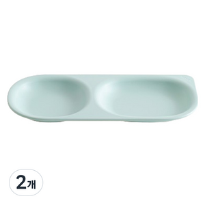 탁가온 유아용 네모 에코젠 2구 식판, 민트, 단품, 2개