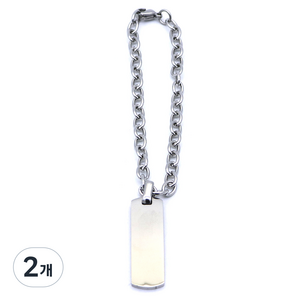 하온펫 사각바 강아지 목걸이 I XS, 2개