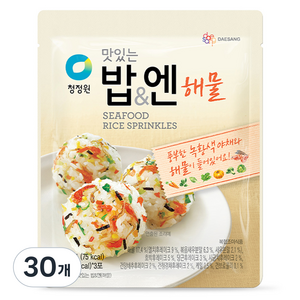 청정원 맛있는 밥 엔 해물 후리가케, 24g, 30개