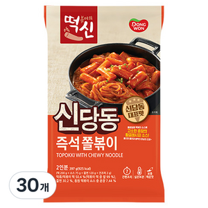 떡볶이의 신 신당동 즉석 쫄볶이, 397g, 30개