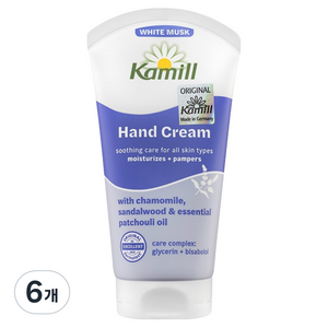 카밀 핸드크림 화이트 머스크, 75ml, 6개