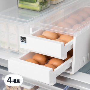 창신리빙 국산 냉장고 서랍 에그트레이 32구, 혼합색상, 4세트