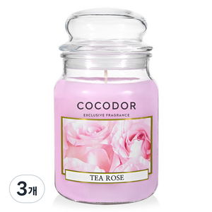 코코도르 라지자 캔들, 티로즈, 510g, 3개