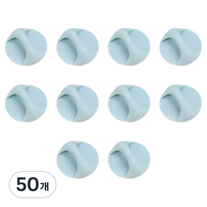 메이징초이스 부착식 원형 손잡이, 블루, 50개