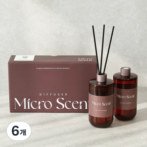 마이크로센트 디퓨저 500ml, 블랙체리, 6개