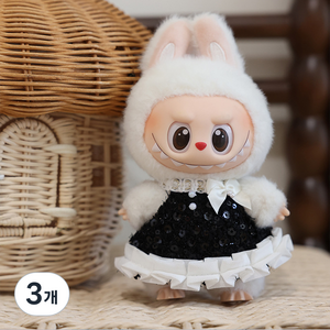 칠시 라부부 인형 꾸미기 옷 의류 NO6, 혼합색상, 3개