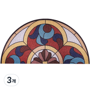 하로아 유럽풍 스프링 야외 발매트 반달형, 고전, 3개