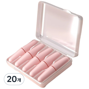 헤이조이 소음방지 수면 귀마개 핑크, 20개, 10개입