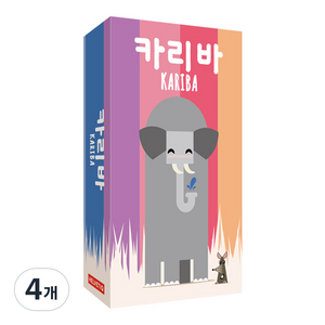 팝콘에듀 카리바 보드게임, 혼합색상, 4개