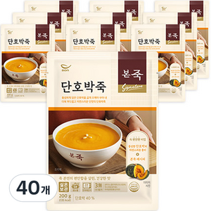 본죽 파우치형 단호박죽, 200g, 40개