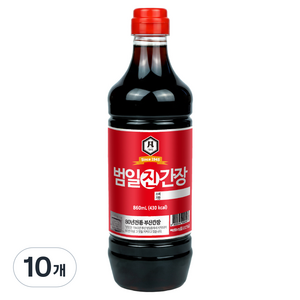 범일 진간장, 860ml, 10개
