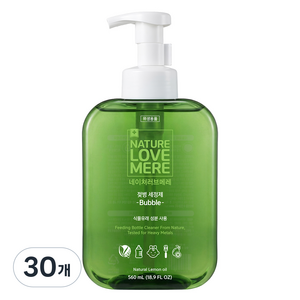 네이쳐러브메레 젖병 세정제 거품형 레몬향, 560ml, 30개
