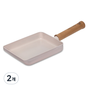 벨라쿠진 인덕션 플럼벨 IH 세라믹 사각 계란말이팬, 18cm, 2개