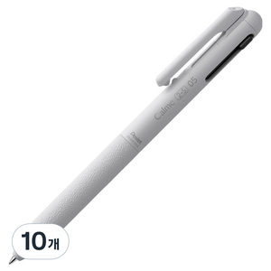 펜텔 카르므 다기능 멀티 볼펜 0.5mm BXAW355W, 그레이쉬화이트, 10개