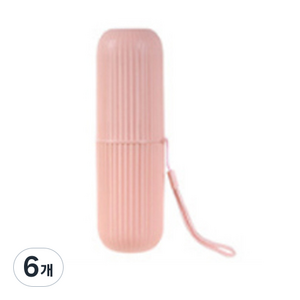 팡팡카트 사무실용 칫솔치약 수납함 핑크, 6개
