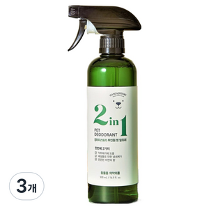 강아지스토리 투인원 펫 탈취제, 500ml, 3개