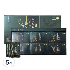 고려인삼 녹용 홍삼 진액, 30회분, 5개