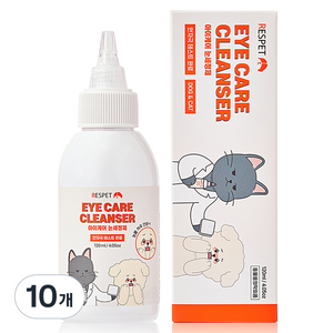 리스펫랩 반려동물 아이케어 눈세정제, 120ml, 10개
