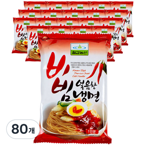 칠갑농산 얼음찬 비빔냉면, 142g, 80개