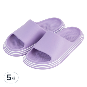 에이블팩토리 라인업 슬리퍼, 퍼플, 5개